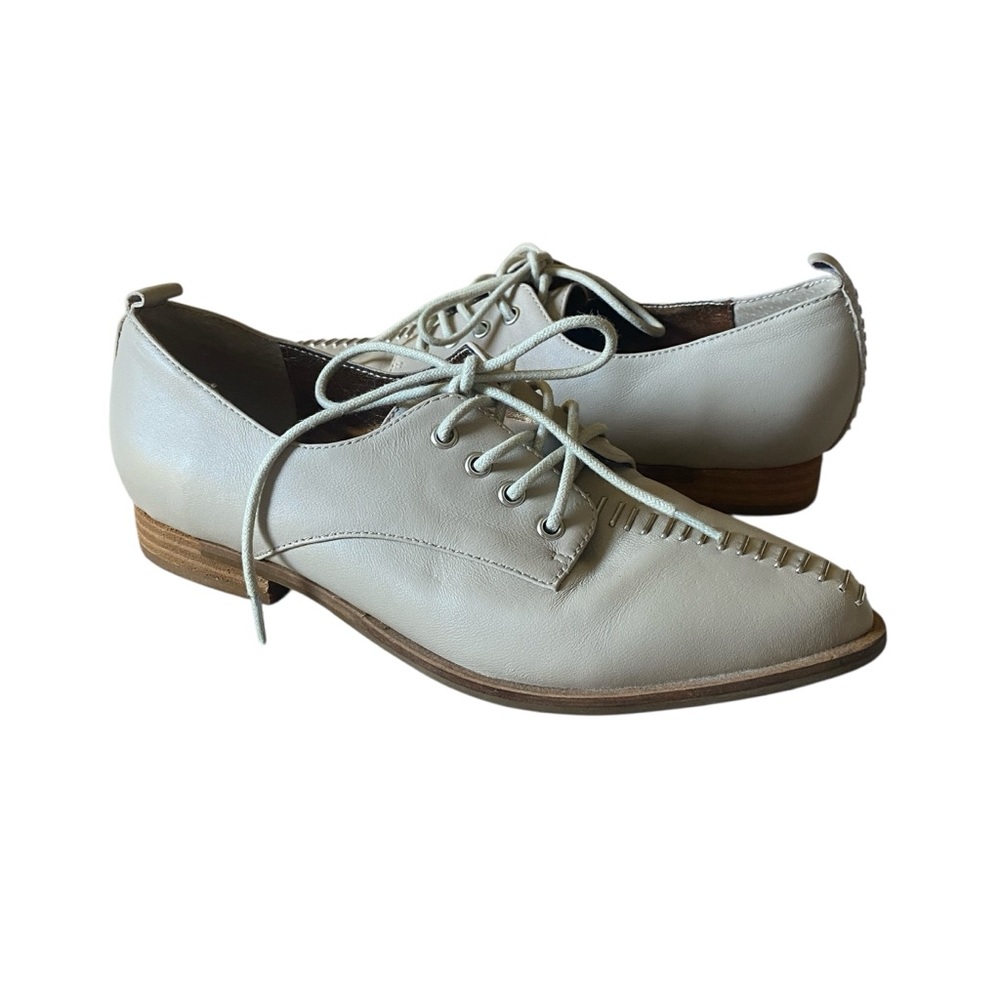 Kelsi Dagger Cream Lace-Up Savas Oxford Shoes